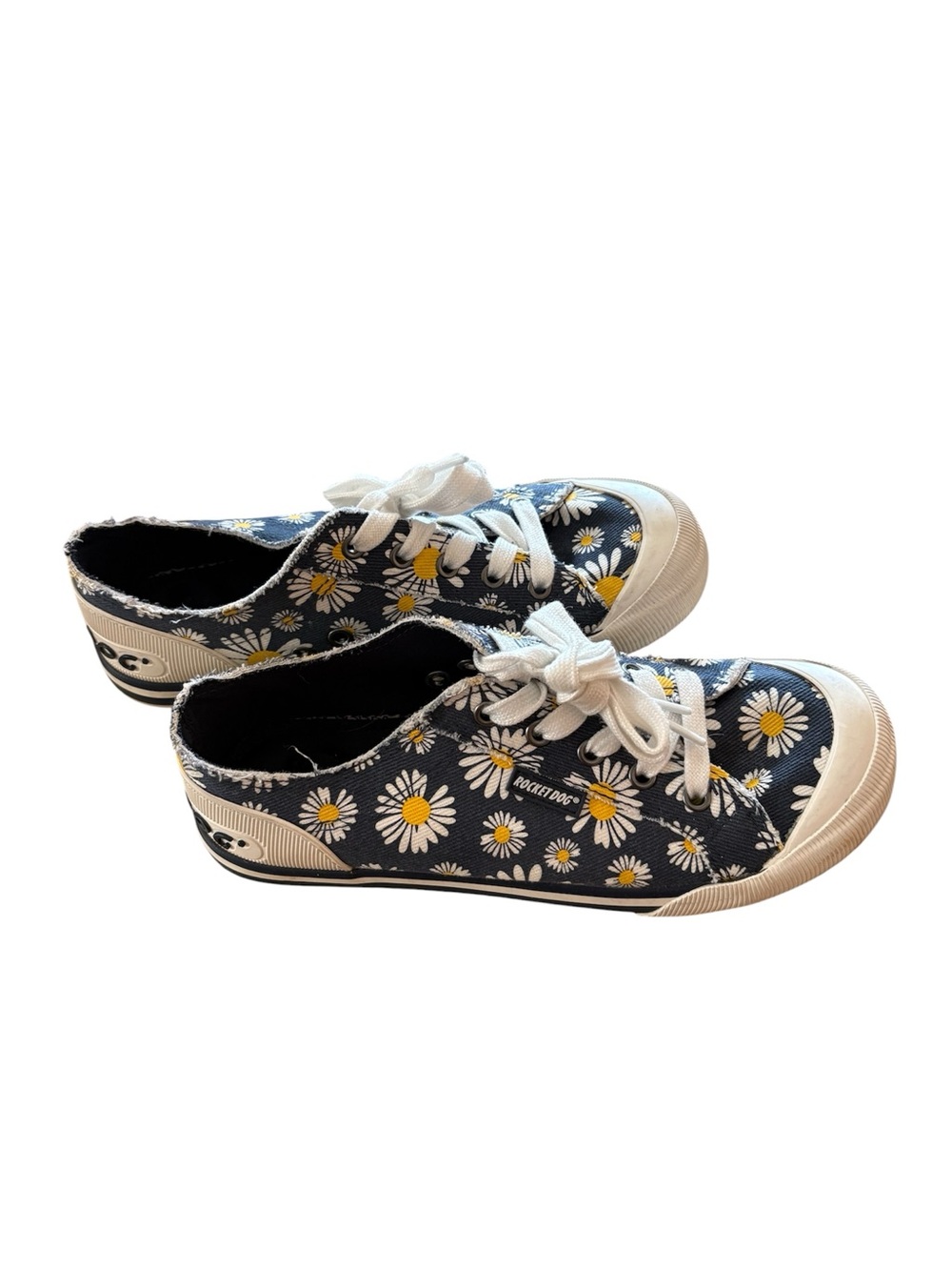 Rocket Dog Navy Daisy Canvas Lace-Up Sneakers